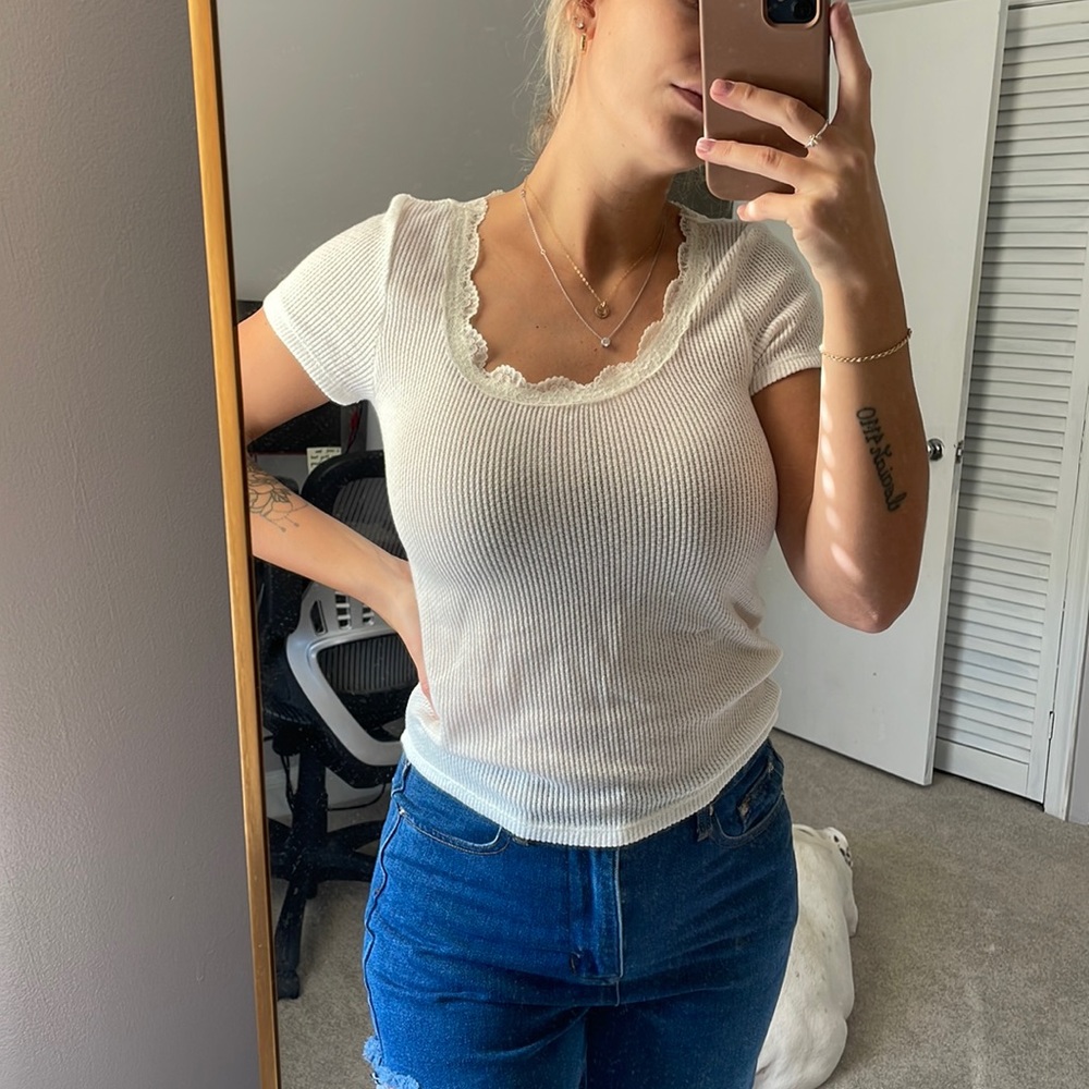 White Lace Shirt